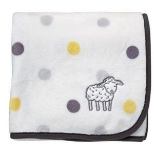 George Baby Lamb Security Blanket Polka Dots With Applique Brand New